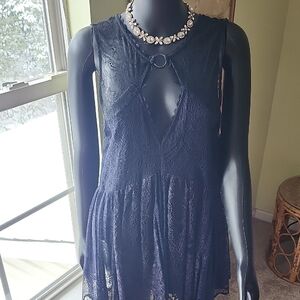 Free People Black Lace Dress